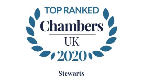 Chambers 2020 Logo - Top Ranked - Stewarts
